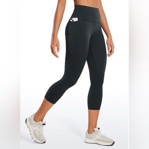 CRZ Yoga Butterluxe Pocket Legging 21”, Melanite Gray, with pocket, NWT, S